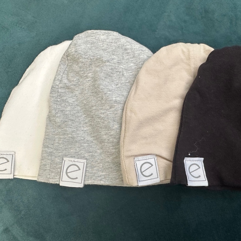 Elys and co baby cotton beanies 0-3m